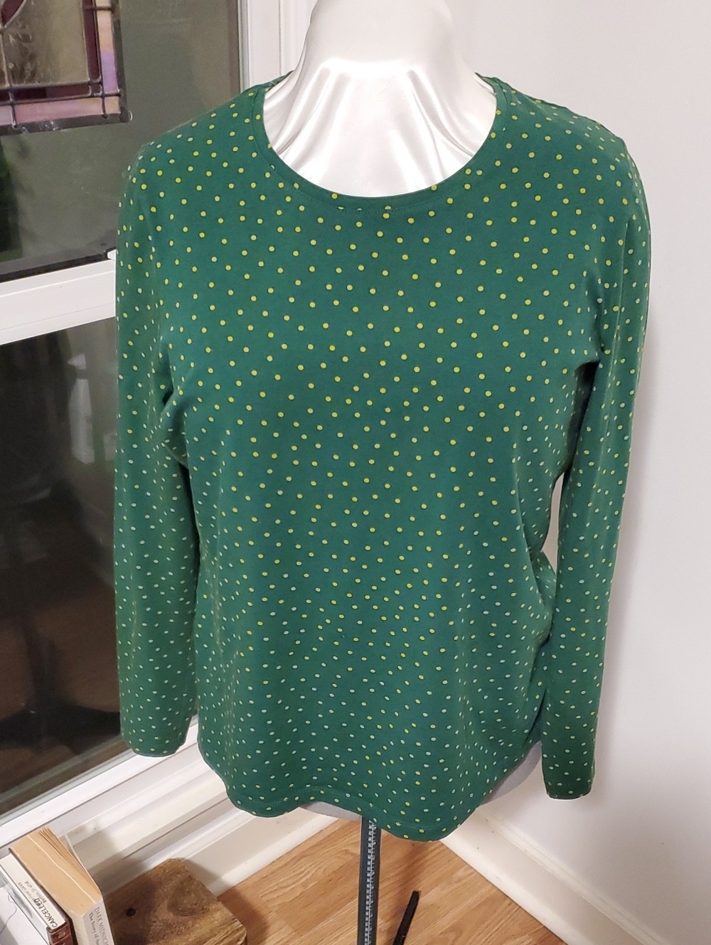 GUDRUN SJODEN Long-Sleeved XL Dots & Stripes EUC - Curated By Rua'h Kibriya